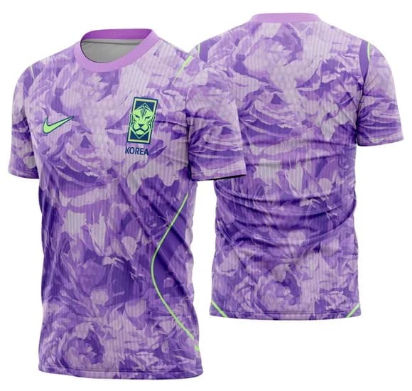 Arte Vetor Camisa Korea do Sul Visita 2026