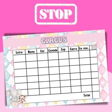 Jogo do Stop ( Conhecido Como Adedanha)