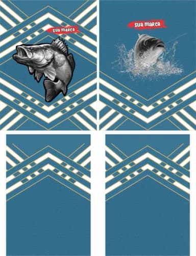 Arte Vetor Camisa Pesca-mod-0198