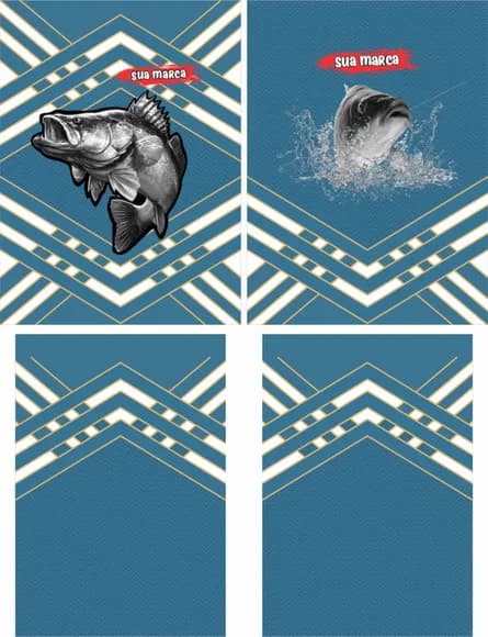 Arte Vetor Camisa Pesca-mod-0198
