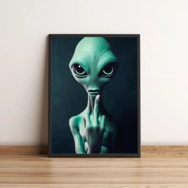 Quadro Alienígena Mal Educado 377