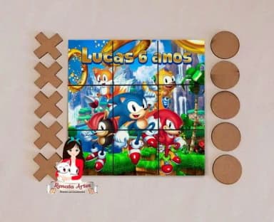 Jogo da Velha Personalizado Sonic