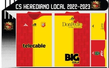 Vetor Da Camisa Do Cs Herediano Local 2022-2023