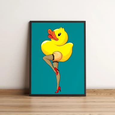 Quadro Patinho Com Pernas 71