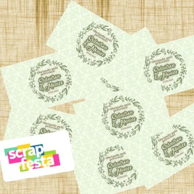 Adesivo Personalizado Retangular 7x4 Casamento