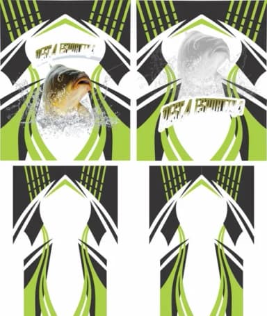 Arte Vetor Camisa Pesca-mod-0173