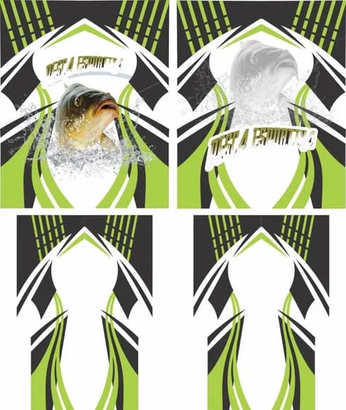 Arte Vetor Camisa Pesca-mod-0173