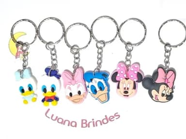 Chaveiro Turma da Minnie Baby Pacote com 6 Unidades
