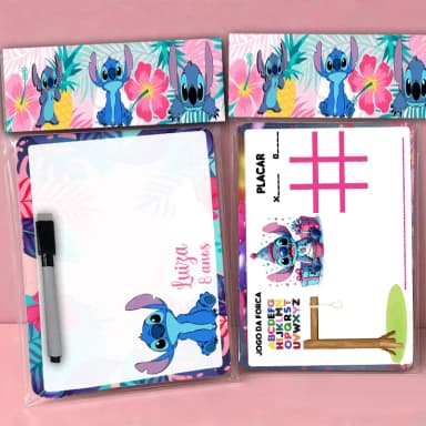 Lousa Magica Personalizada lembrancinhas Stitch