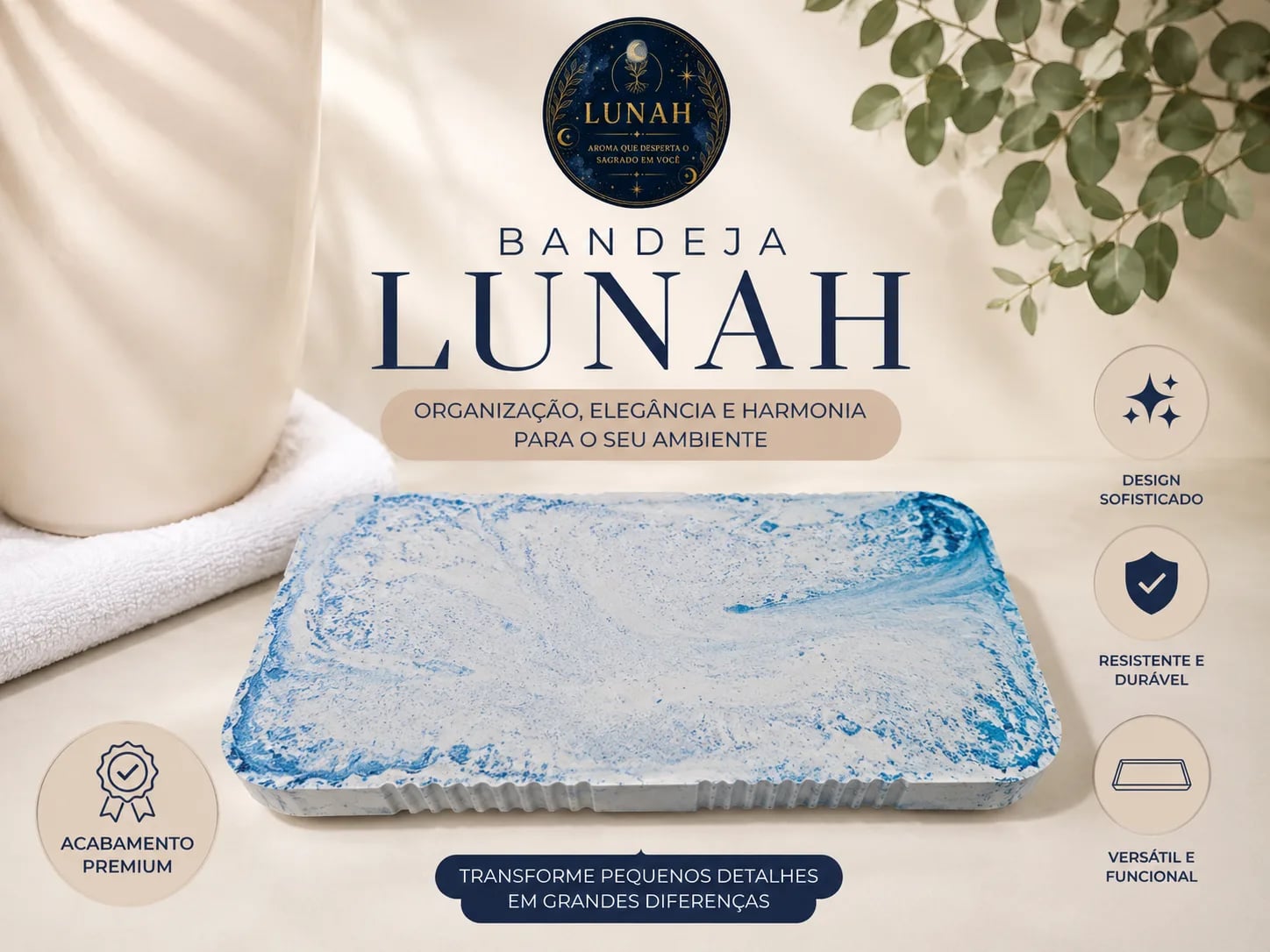 Bandeja gesso