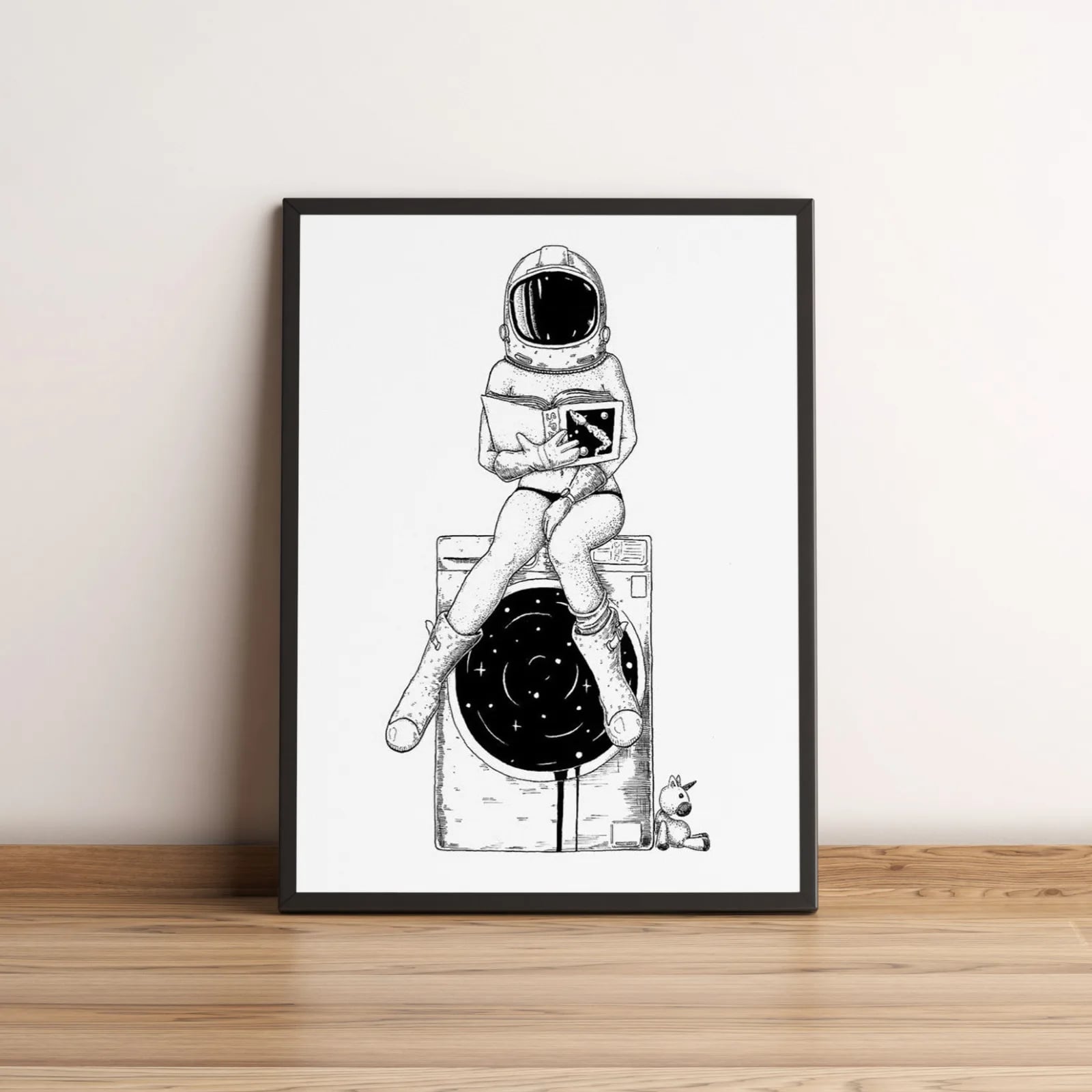 Quadro Astronauta Sentado em Máquina Cósmica 2668
