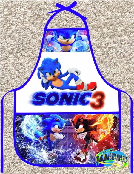 Avental Infantil Sonic 3