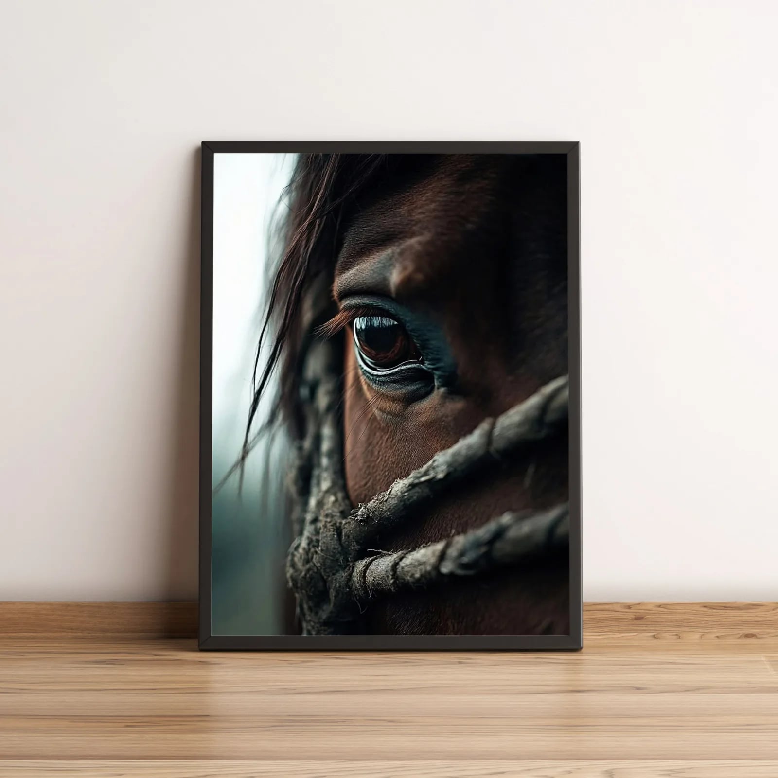 Quadro Olhar Intenso do Cavalo Marrom 2665