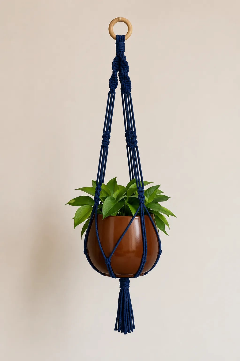 Suporte para Plantas em Macramê Feito à Mão | Decoração Boho para Casa