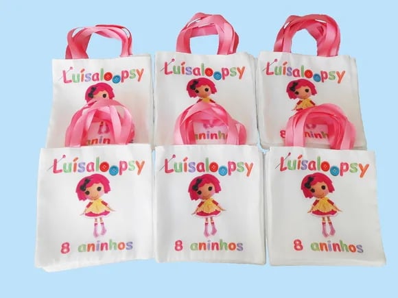 Ecobag Personalizada - Kit com 15 Unidades Tamanho 20x20