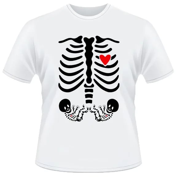 Camiseta Raio X - bebe esqueleto