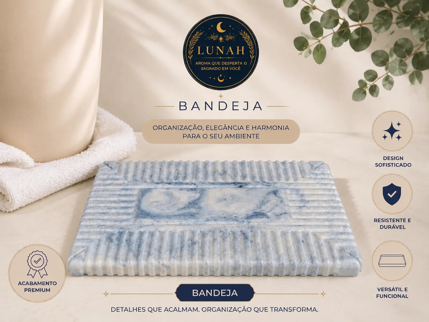 Bandeja gesso