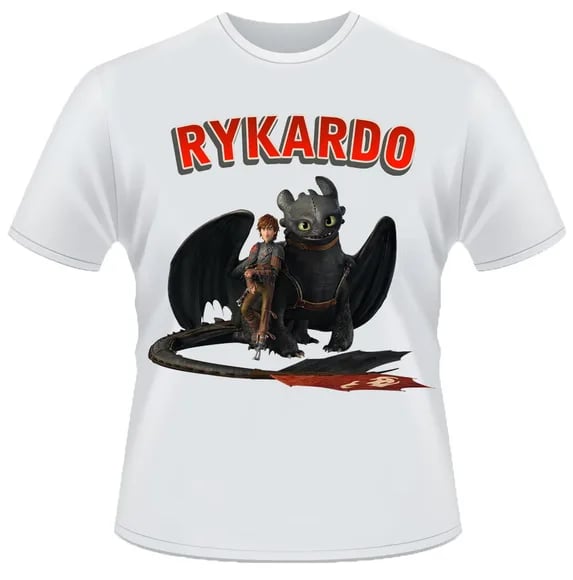 camiseta como treinar seu dragão