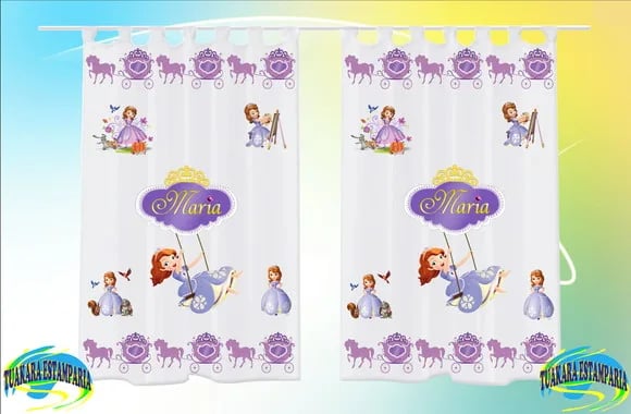 Cortina Personalizada Princesa Sofia