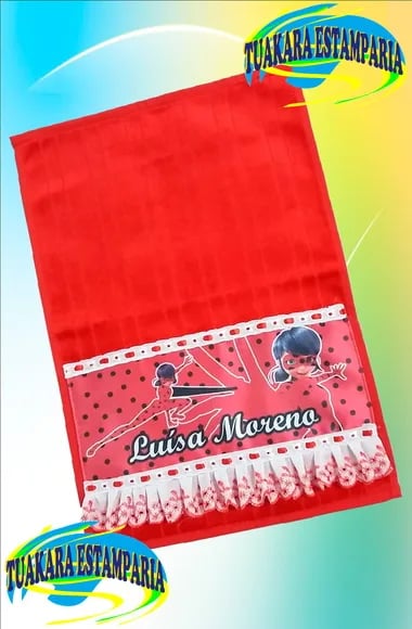 Toalhas para Escola Personalizada com Nome - Kit c/ 2 Unid