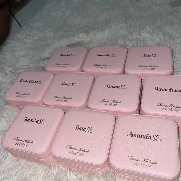 Porta Joias Personalizados - Kit com 10 Unidades