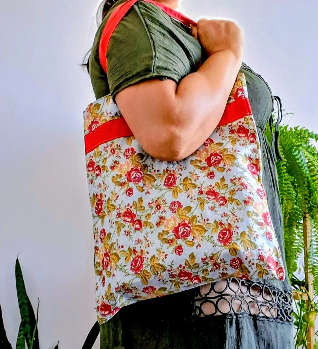 Bolsa de Tecido - Rosas