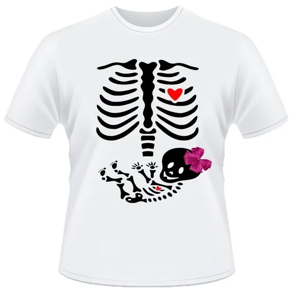 Camiseta Raio X - bebe esqueleto