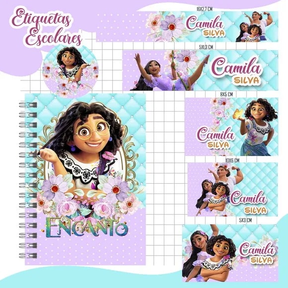 60 Etiquetas Escolares