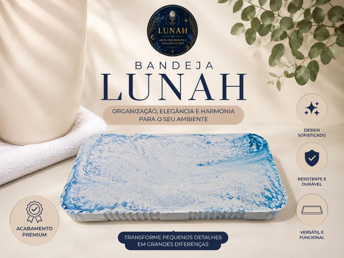 Bandeja gesso