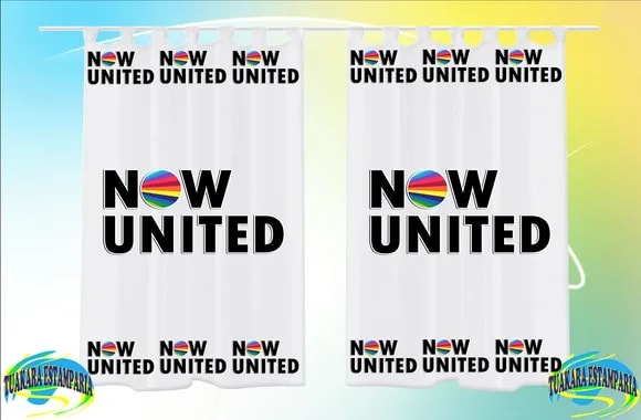 Kit Cortina + Lençol + Fronha Tema Now United 01