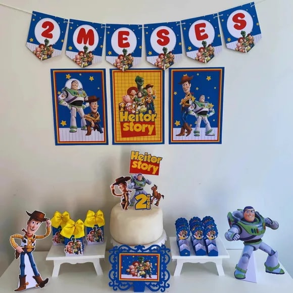 Kit Mesversário Toy Story Personalizados - Só Um Bolinho