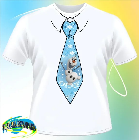 Camiseta Gravata Olaf