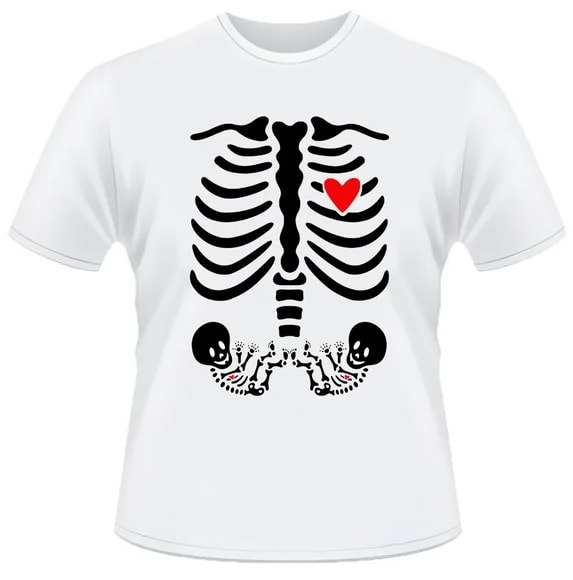 Camiseta Raio X - bebe esqueleto