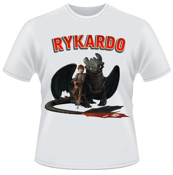 camiseta como treinar seu dragão